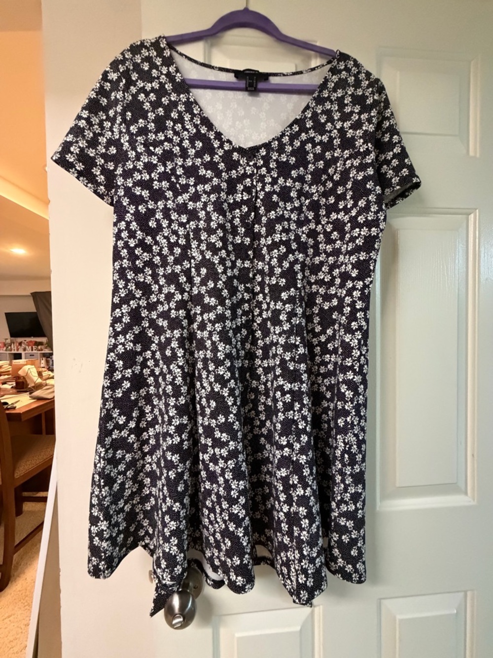 Forever 21 Black and White Floral Dress